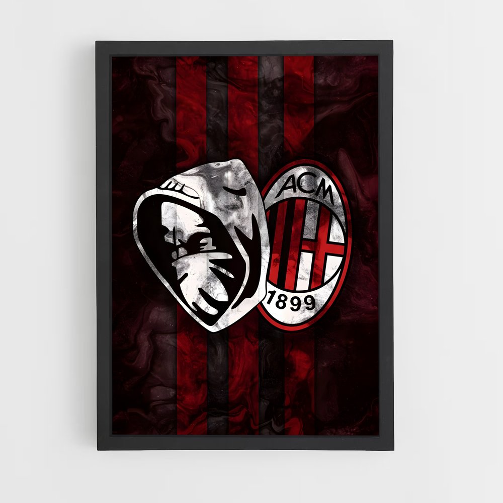 Poster Milan Football (vue 2)